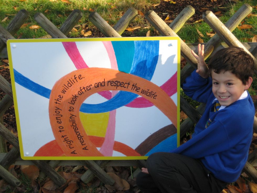 Child in the School Grounds